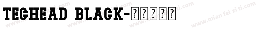 Techead Black字体转换